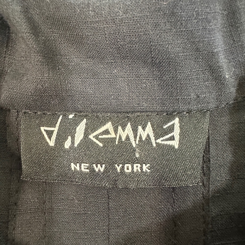 Vintage 90s Dilemma New York Hand Painted Wearable Art Tunic Organic Black OS - Picture 6 of 10